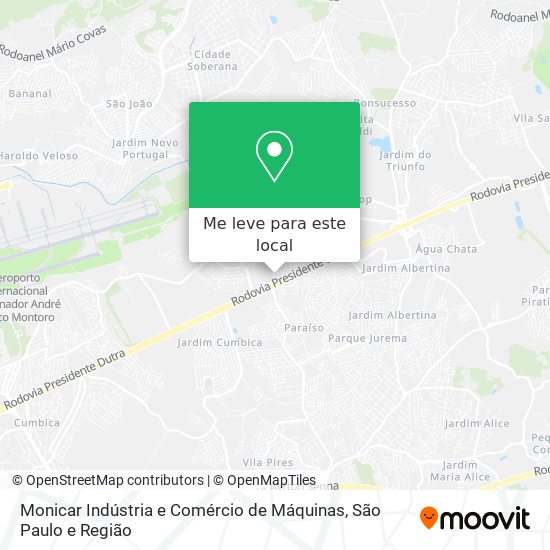 Monicar Indústria e Comércio de Máquinas mapa