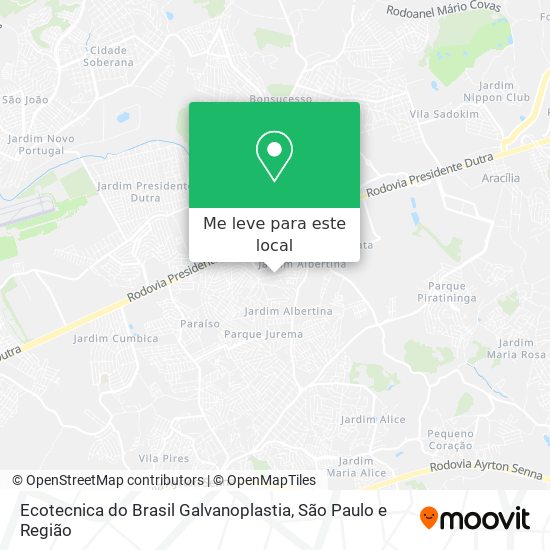Ecotecnica do Brasil Galvanoplastia mapa