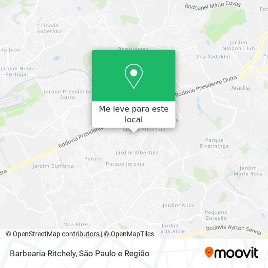Barbearia Ritchely mapa
