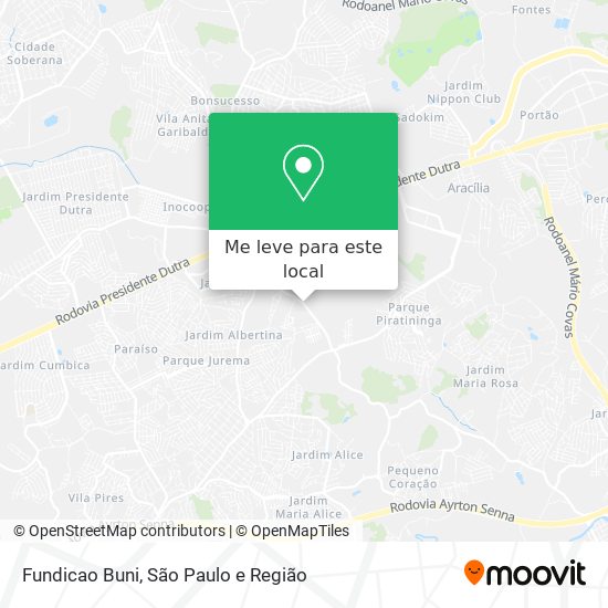 Fundicao Buni mapa