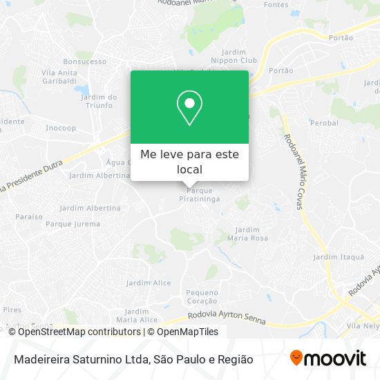 Madeireira Saturnino Ltda mapa