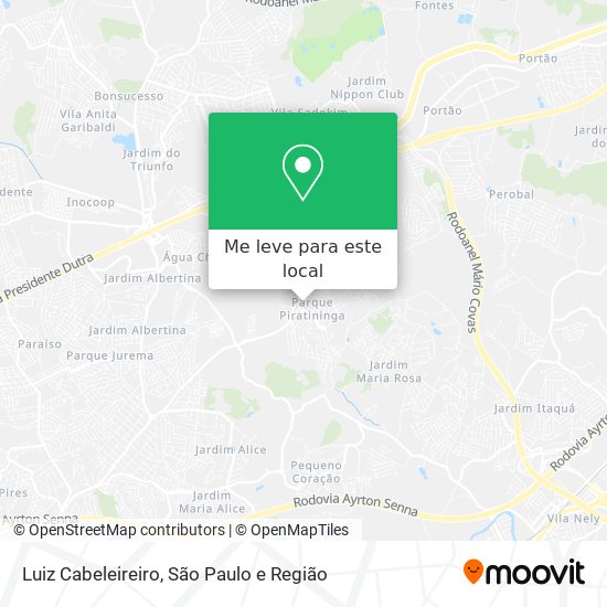 Luiz Cabeleireiro mapa