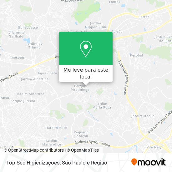 Top Sec Higienizaçoes mapa