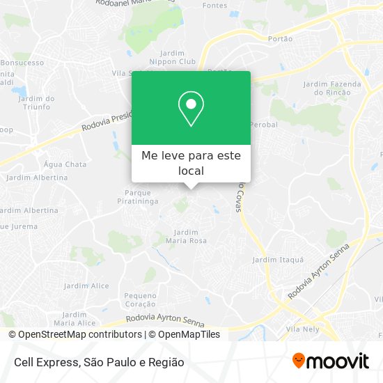 Cell Express mapa