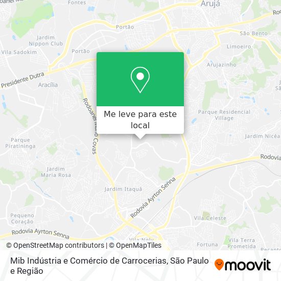 Mib Indústria e Comércio de Carrocerias mapa