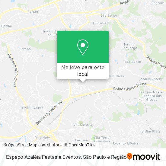 Espaço Azaléia Festas e Eventos mapa