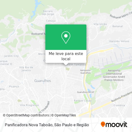 Panificadora Nova Taboão mapa