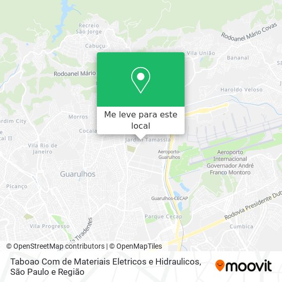 Taboao Com de Materiais Eletricos e Hidraulicos mapa