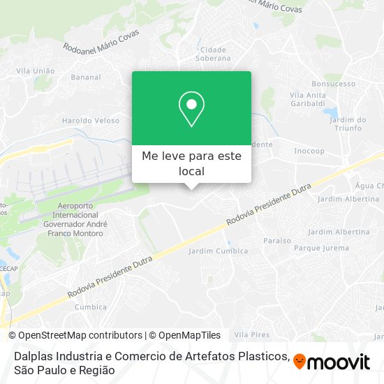 Dalplas Industria e Comercio de Artefatos Plasticos mapa
