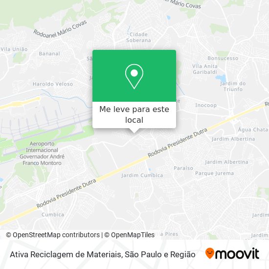 Ativa Reciclagem de Materiais mapa