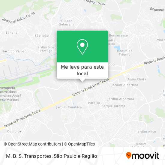 M. B. S. Transportes mapa