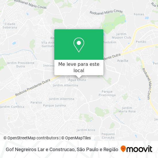 Gof Negreiros Lar e Construcao mapa