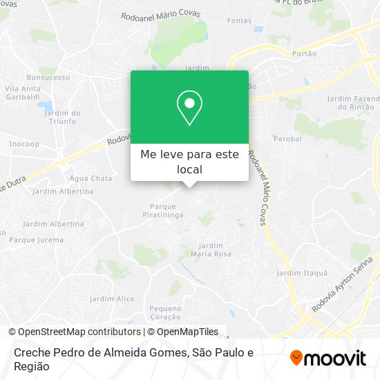 Creche Pedro de Almeida Gomes mapa