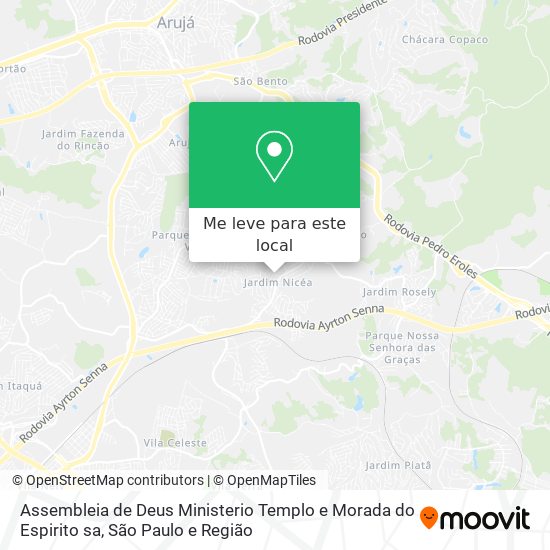 Assembleia de Deus Ministerio Templo e Morada do Espirito sa mapa