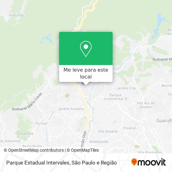 Parque Estadual Intervales mapa
