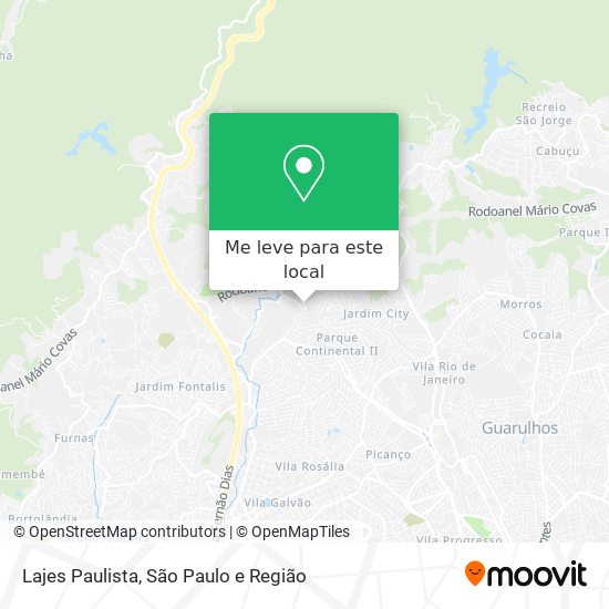 Lajes Paulista mapa