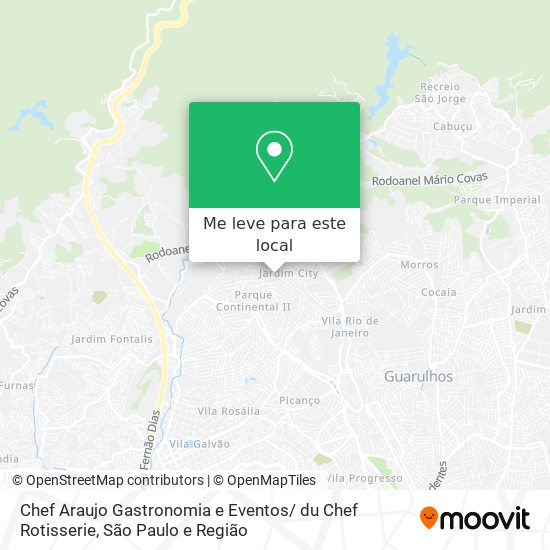 Chef Araujo Gastronomia e Eventos/ du Chef Rotisserie mapa