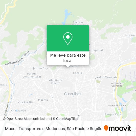 Macoli Transportes e Mudancas mapa