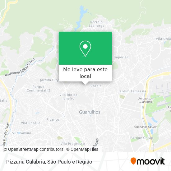 Pizzaria Calabria mapa