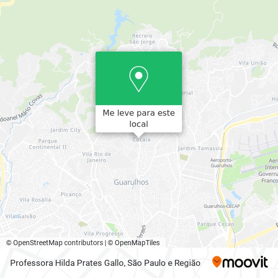 Professora Hilda Prates Gallo mapa