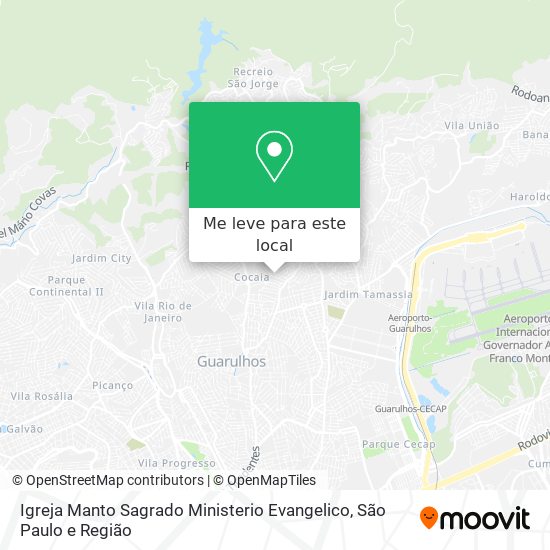 Igreja Manto Sagrado Ministerio Evangelico mapa