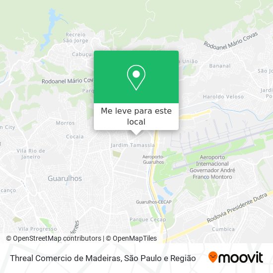 Threal Comercio de Madeiras mapa