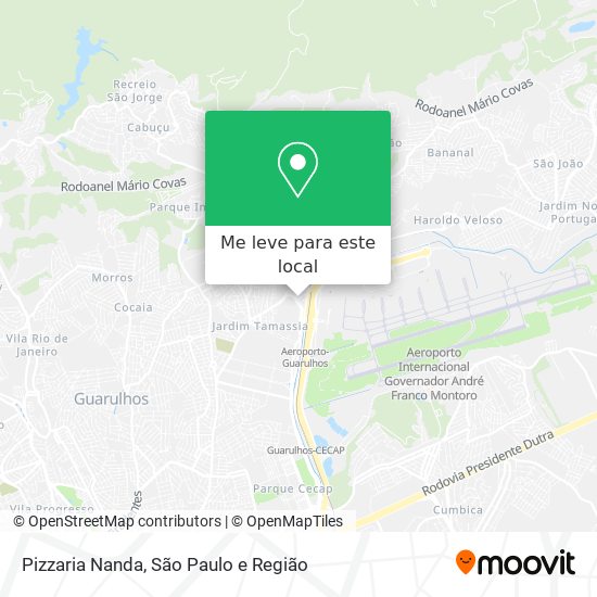 Pizzaria Nanda mapa