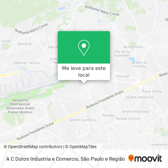 A C Dutos Industria e Comercio mapa