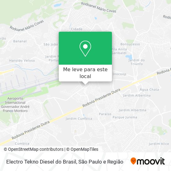 Electro Tekno Diesel do Brasil mapa