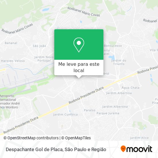 Despachante Gol de Placa mapa