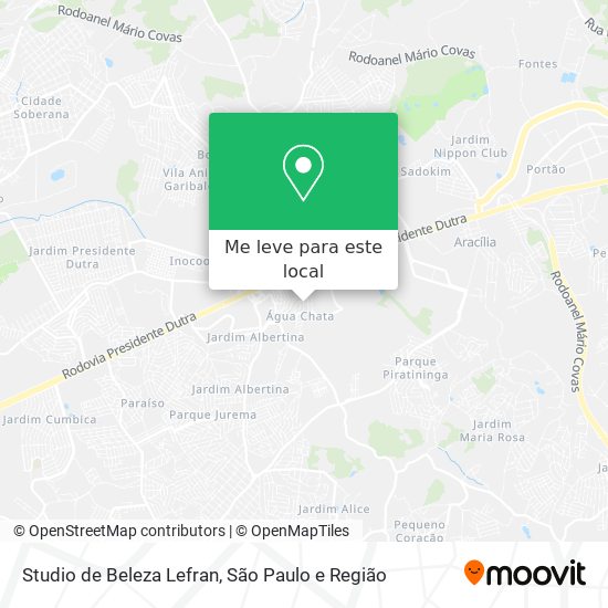 Studio de Beleza Lefran mapa