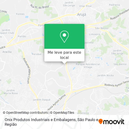 Onix Produtos Industriais e Embalagens mapa