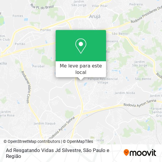 Ad Resgatando Vidas Jd Silvestre mapa