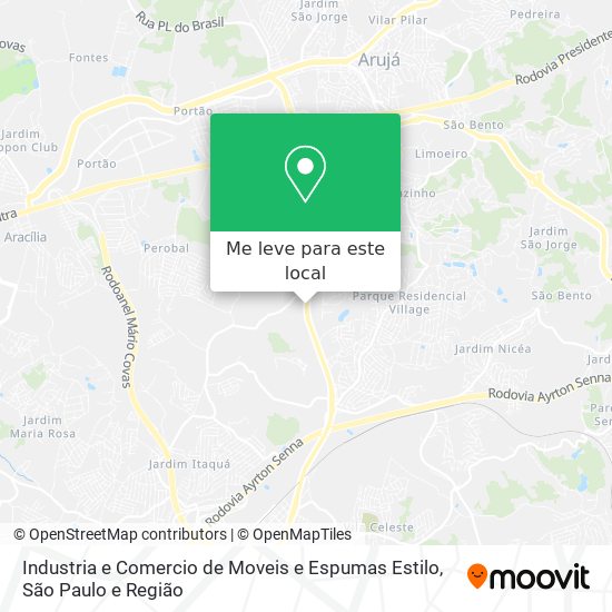 Industria e Comercio de Moveis e Espumas Estilo mapa