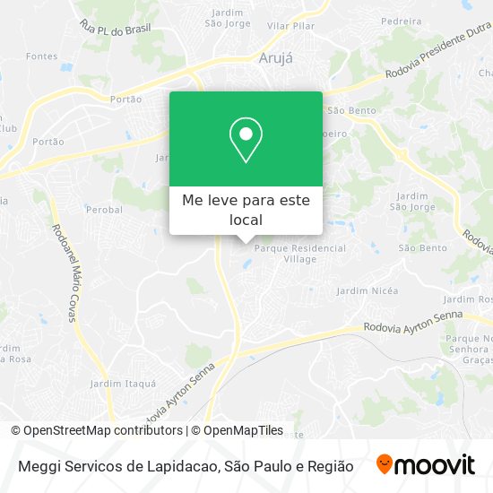 Meggi Servicos de Lapidacao mapa