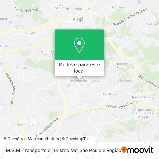 M.G.M. Transporte e Turismo Me mapa