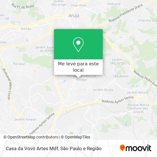 Casa da Vovó Artes Mdf mapa