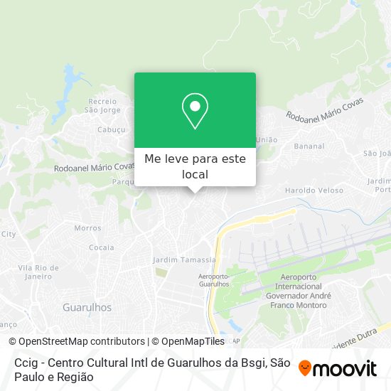 Ccig - Centro Cultural Intl de Guarulhos da Bsgi mapa