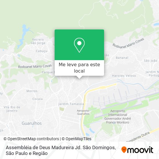 Assembléia de Deus Madureira Jd. São Domingos mapa