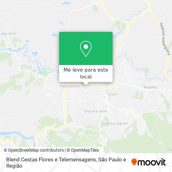 Blend Cestas Flores e Telemensagens mapa