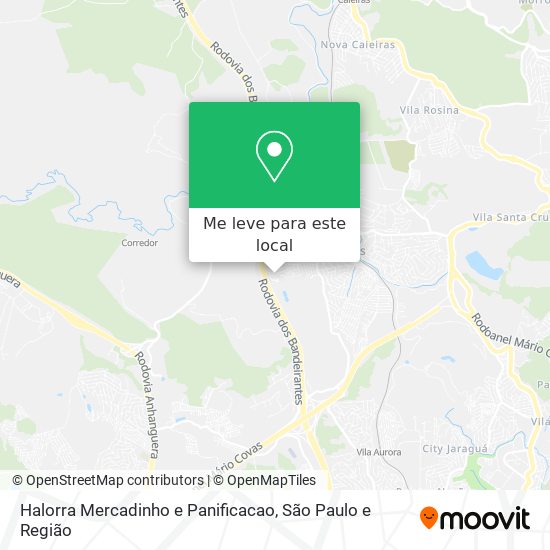 Halorra Mercadinho e Panificacao mapa