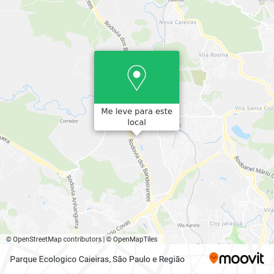 Parque Ecologico Caieiras mapa
