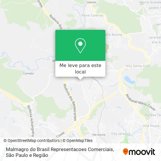 Malmagro do Brasil Representacoes Comerciais mapa