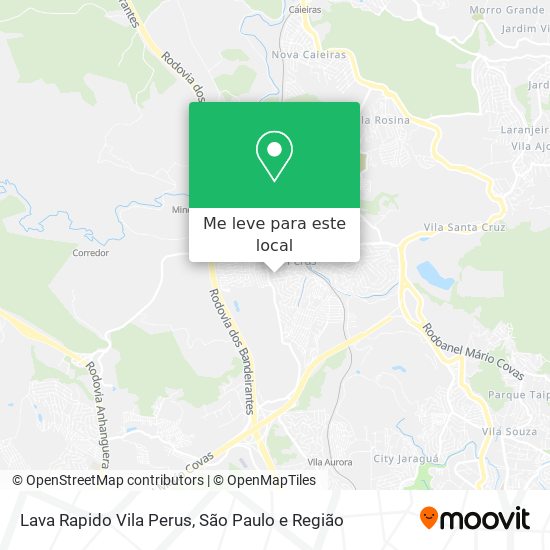 Lava Rapido Vila Perus mapa