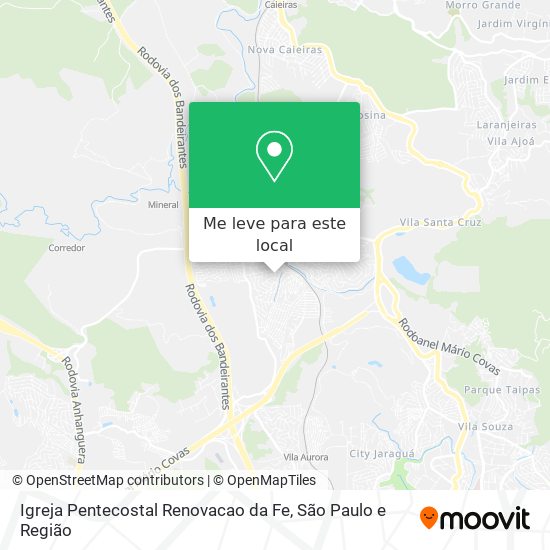 Igreja Pentecostal Renovacao da Fe mapa