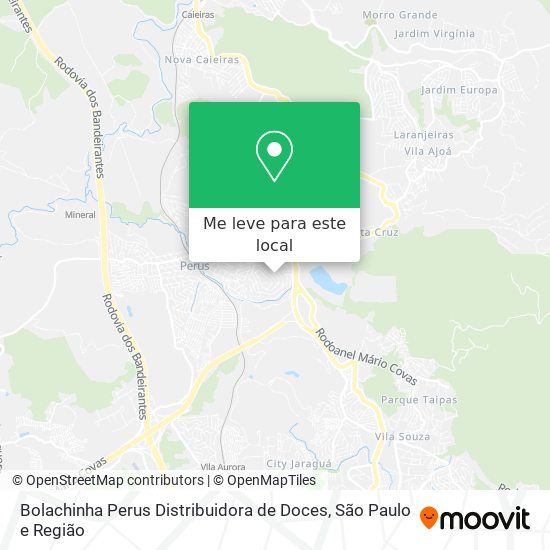 Bolachinha Perus Distribuidora de Doces mapa