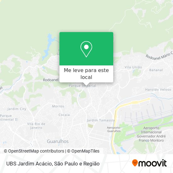 UBS Jardim Acácio mapa