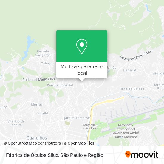Fábrica de Óculos Silux mapa