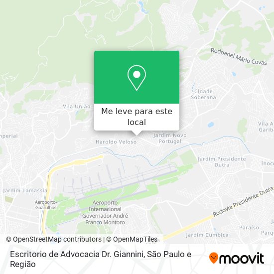 Escritorio de Advocacia Dr. Giannini mapa