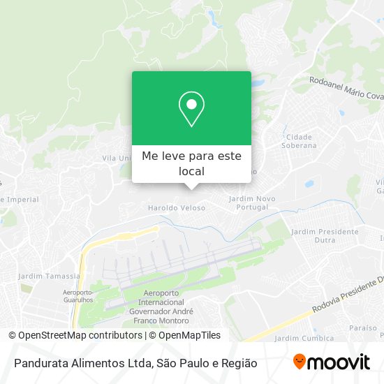 Pandurata Alimentos Ltda mapa